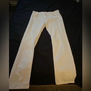 Levis 513 White Jeans 33x32